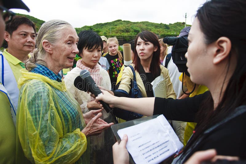 Dr. Jane Goodall in de televisiegesprek van 2010