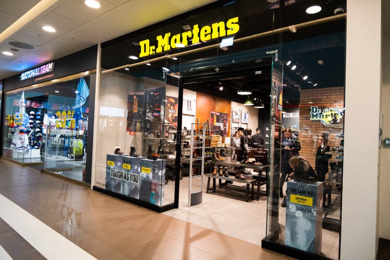 Dr. Martens Store in Galeria Shopping Mall in Saint Petersburg, Russia.  Editorial Stock Photo - Image of army, footwear: 168033023