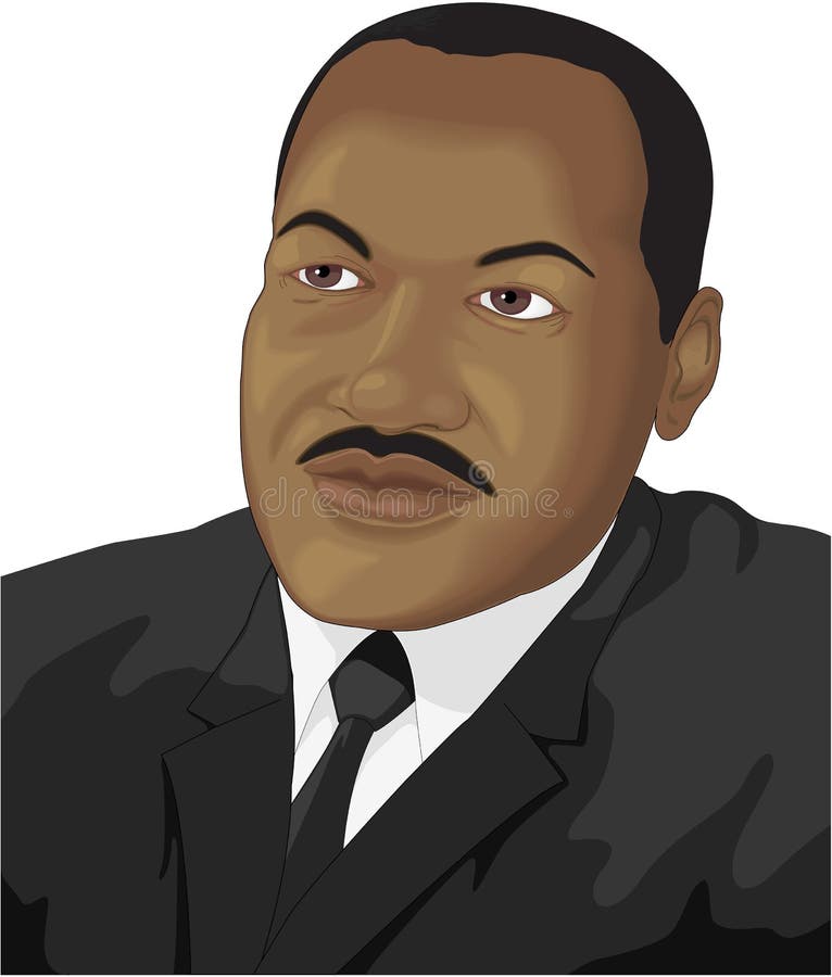 Dr. Martin Luther King Jr. Vector Illustration stock illustration Dr. Martin Luther King Jr. Vector Illustration stock illustration
