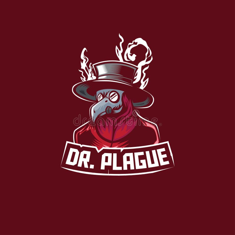 Plague esport logo mascot design Royalty Free Vector Image