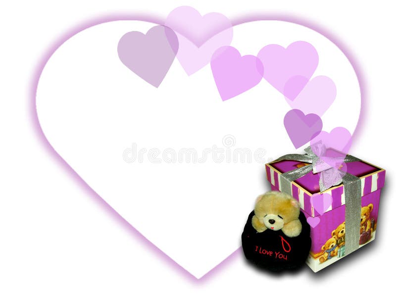 Draag en de Doos van de Gift stock foto Draag en de Doos van de Gift stock foto