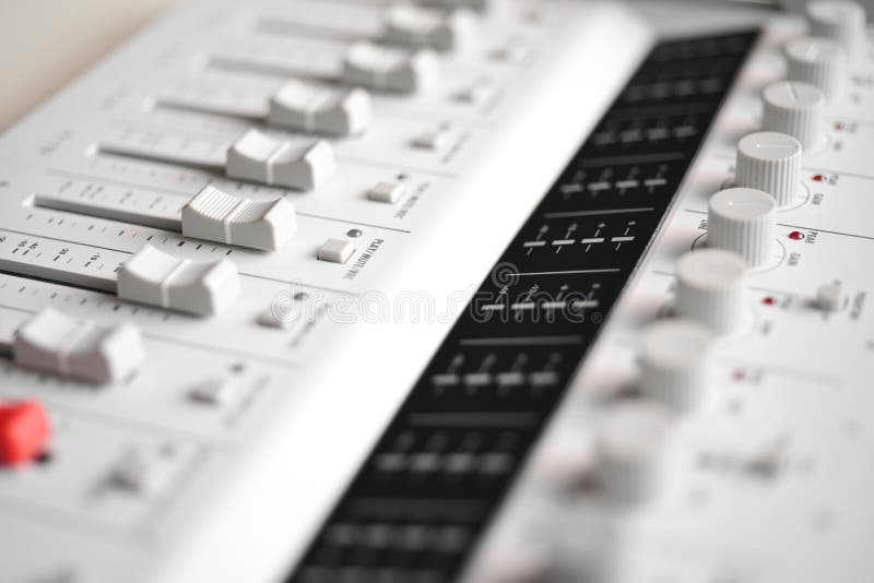 Draagbare digitale correcte mixer stock afbeeldingen
