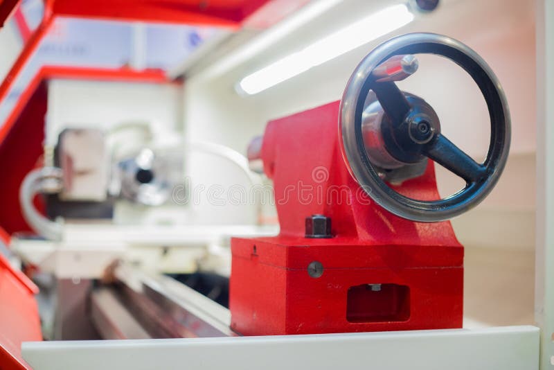 draaibank Machine om hout, metaal, of ander materiaal te vormen royalty-vrije stock afbeelding draaibank Machine om hout, metaal, of ander materiaal te vormen royalty-vrije stock afbeelding