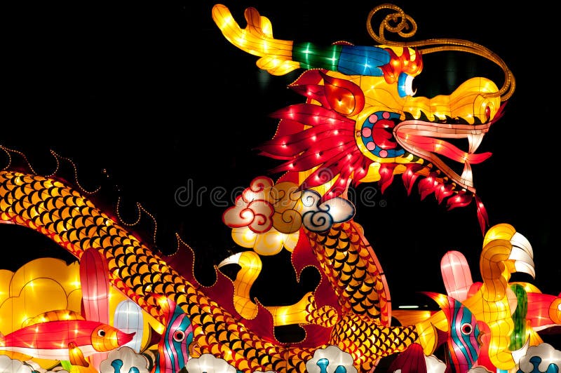 Drache-Laterne am Singapur-Laterne-Festival lizenzfreie stockfotografie Drache-Laterne am Singapur-Laterne-Festival lizenzfreie stockfotografie