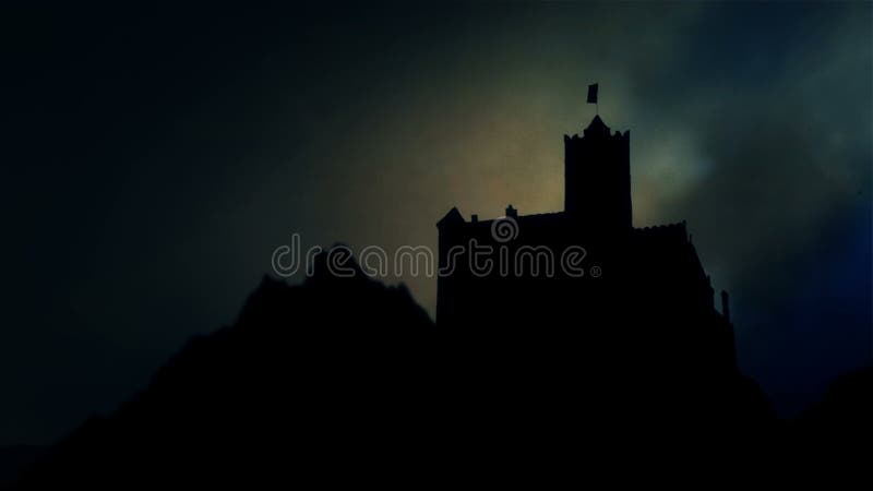 Dracula Castle Of Vlad The Impaler Under Storm