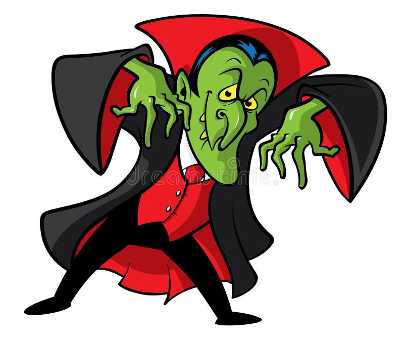 Movie Monsters: Dracula/Vampire Cartoon Character Sketch 03