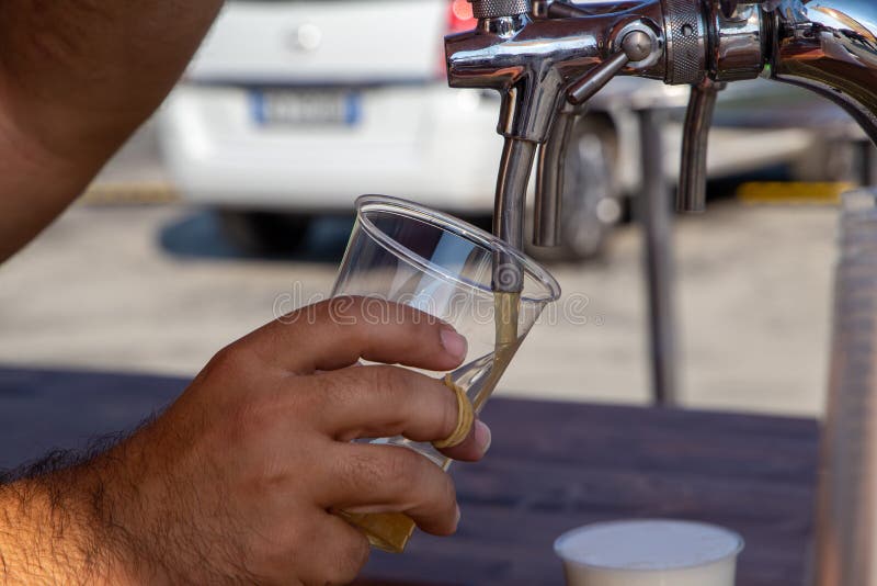 Draft Beer Organic Artisan Products To Quench Your Thirst Stock Photo