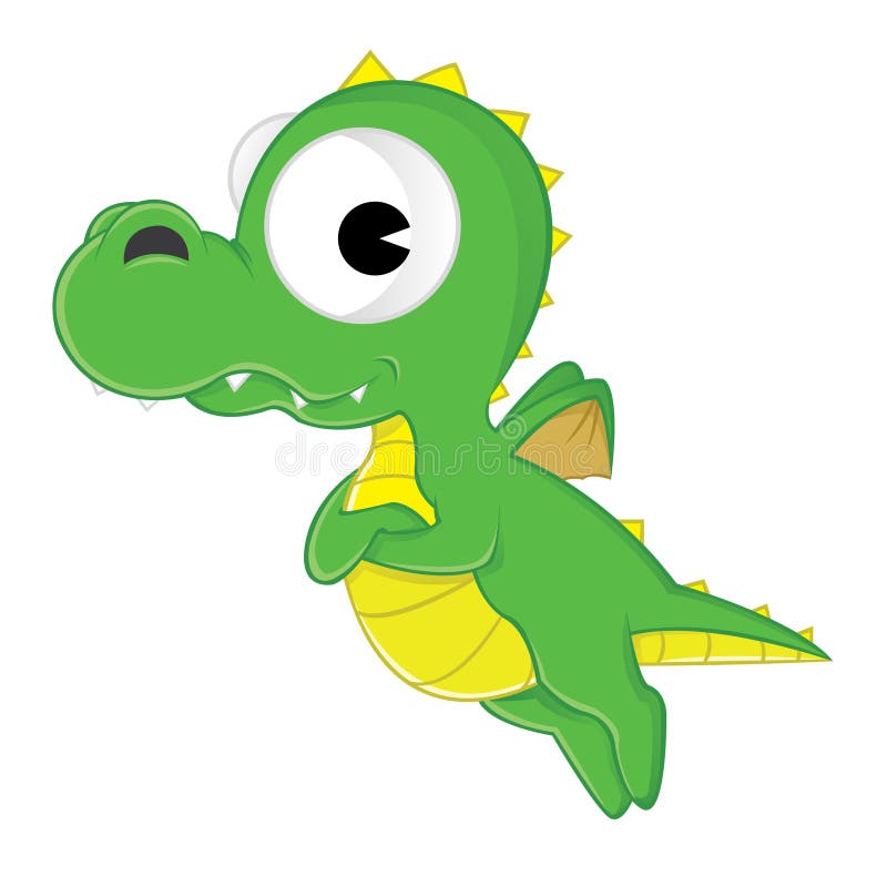 Um Dinossauro Verde Dos Desenhos Animados Bonitos Do Vetor Isolado  Ilustração do Vetor - Ilustração de dinossauro, menino: 39043277