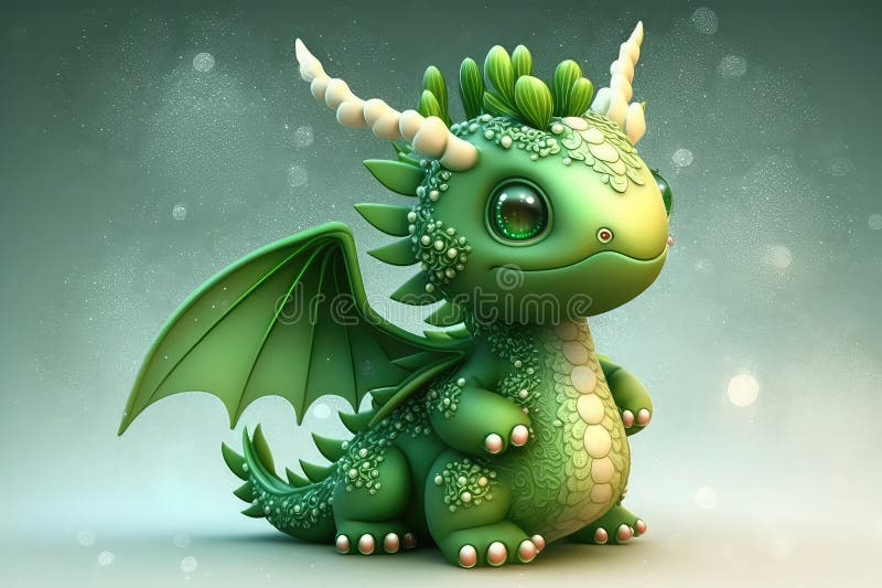 Mini Dragão Com Chifres Brancos Na Neve Assiste a Queda De Flocos De Neve  Durante Os Dragões Ano Novo, O Gerador Ai Ilustração Stock - Ilustração de  inverno, verde: 273217185