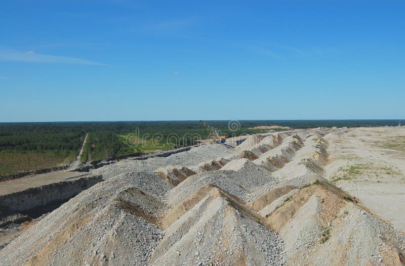 Dragline royalty free stock images