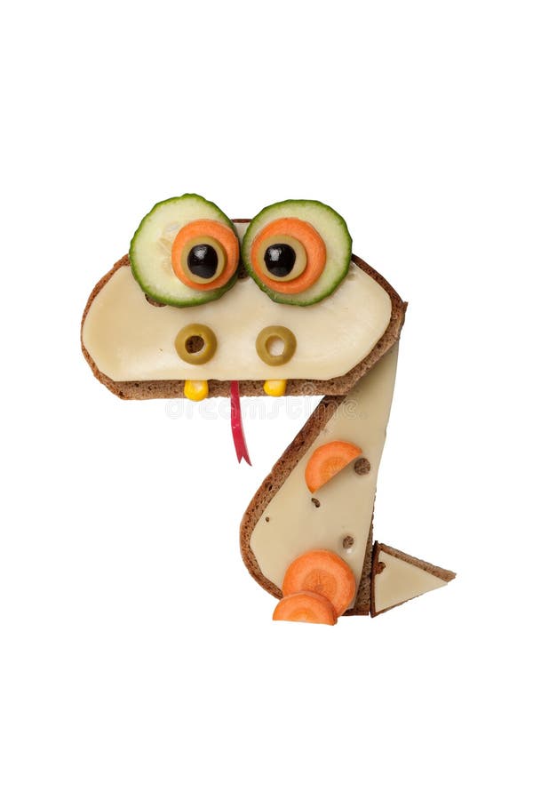 Drago fatto di pane e di formaggio fotografia stock Drago fatto di pane e di formaggio fotografia stock