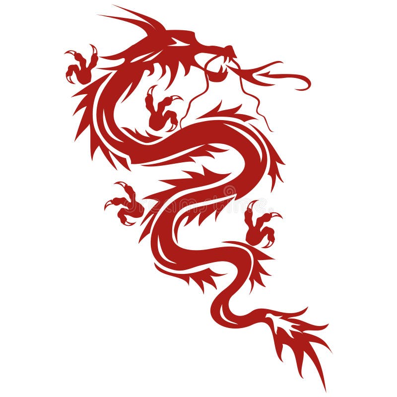 Drago - un simbolo di cultura orientale royalty illustrazione gratis Drago - un simbolo di cultura orientale royalty illustrazione gratis