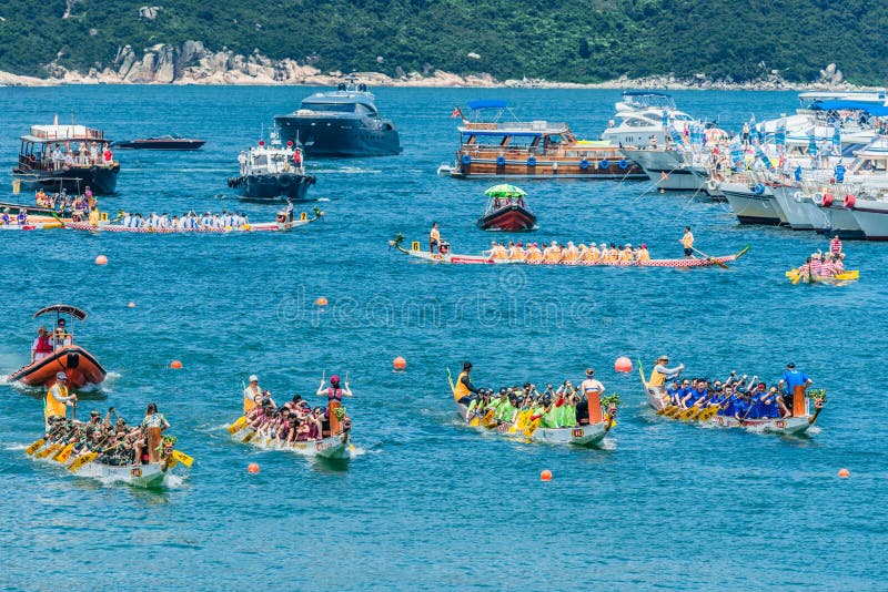 Dragon Boats Festival Race Stanley Beach Hong Kong Editorial Photo ...