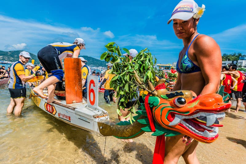 Dragon Boats Festival Race Stanley Beach Hong Kong Editorial Stock