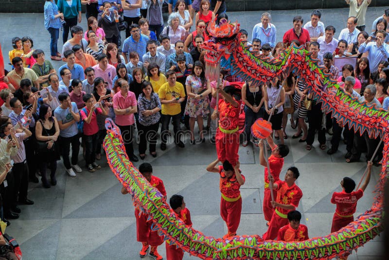Dragon Dance during Chinese New Year Editorial Photography - Image of