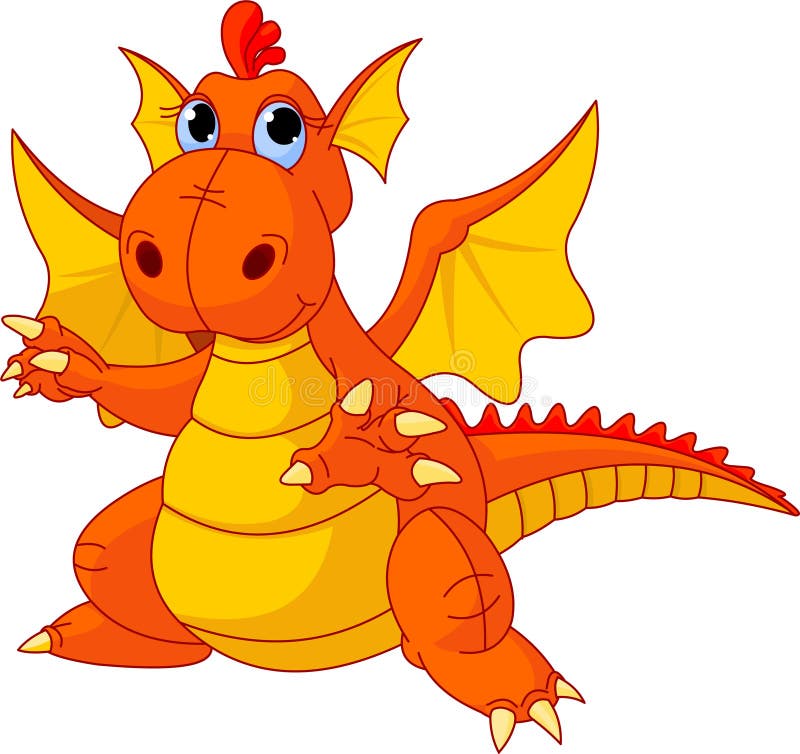 Dragon De Chéri De Dessin Animé Illustration de Vecteur ... Dragon De Chéri De Dessin Animé Illustration de Vecteur ...
