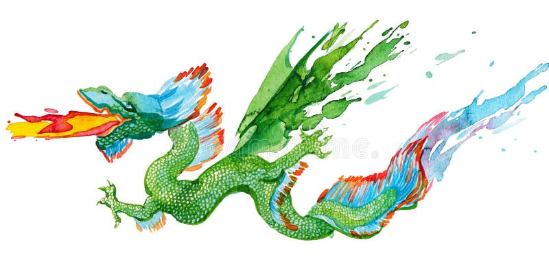 Dragon stock illustration. Illustration of indigenous - 53735495