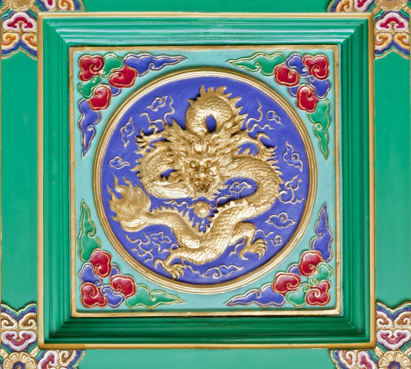 Dragon frame stock image. Image of baroque, design, detail 26082521