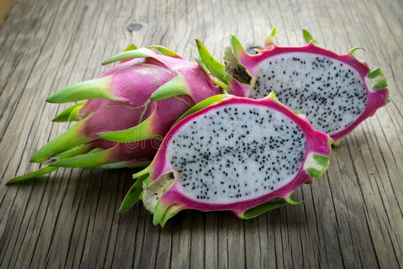 Dragon fruit for dessert stock images