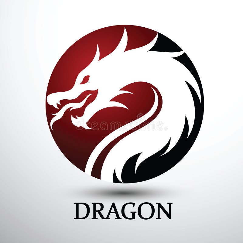 Dragon head vector stock vector. Illustration of icon - 120938363