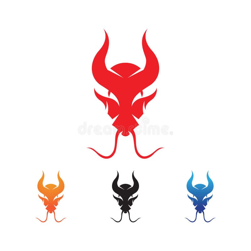 Dragon Head Vector Image Logo and Symbol Stock Vector - Illustration of ...