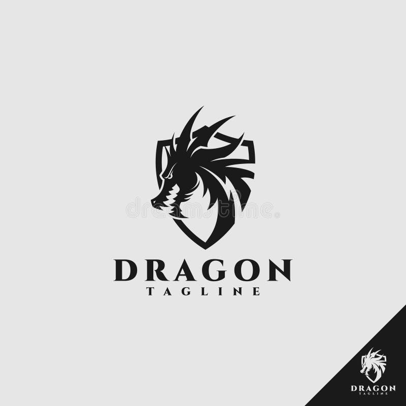 Dragon Logo Shield Stock Illustrations 1 045 Dragon Logo Shield Stock Illustrations Vectors Clipart Dreamstime