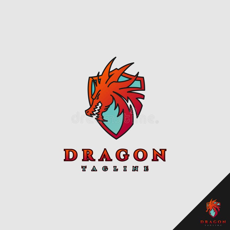 Dragon Logo Shield Stock Illustrations 1 045 Dragon Logo Shield Stock Illustrations Vectors Clipart Dreamstime