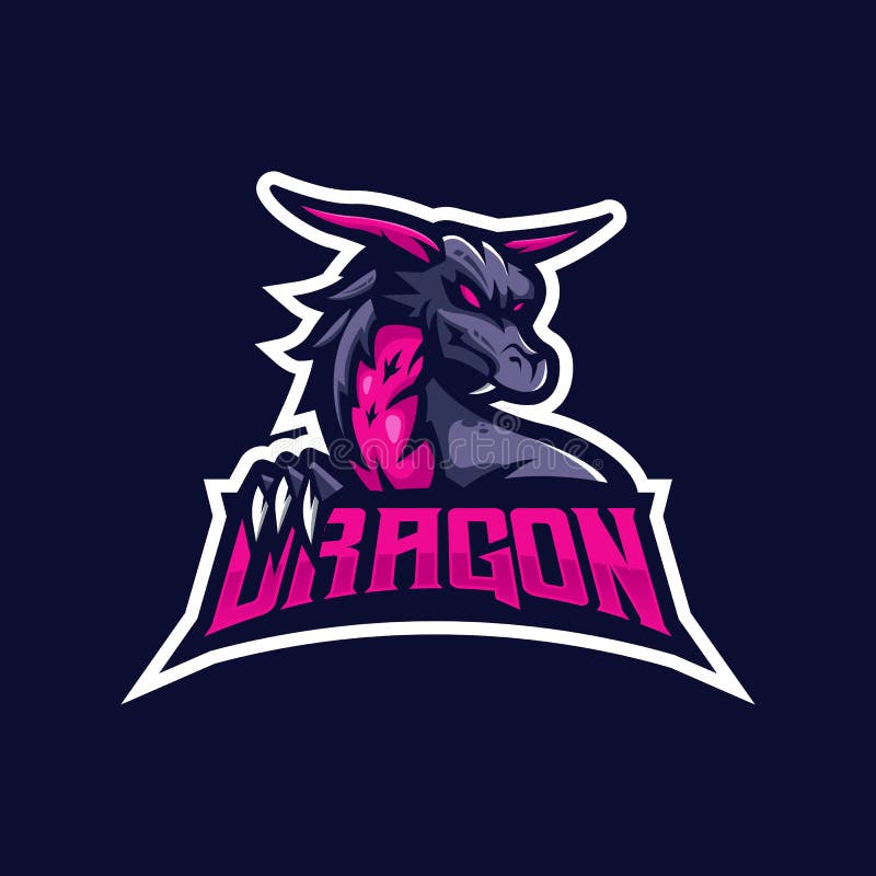 Dragon Logo Purple Vector Stock Illustrations – 290 Dragon Logo Purple