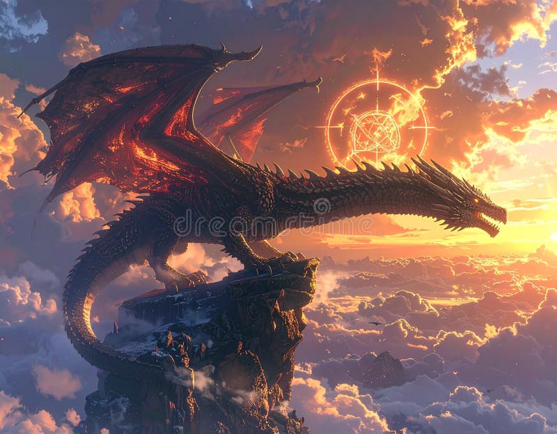 480 Silhouette Dragon Sunset Stock Photos - Free & Royalty-Free