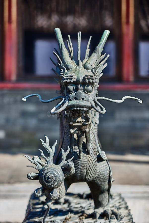 Dragon Statue Forbidden City Beijing Kina royaltyfri foto Dragon Statue Forbidden City Beijing Kina royaltyfri foto