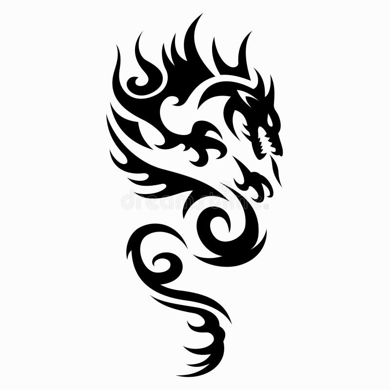Dragon Vector Illustration for Tattoo Design Stock Vector ...