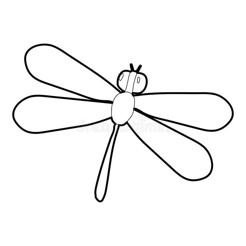 Dragonfly Icon, Isometric 3d Style Stock Vector - Illustration of icon, animal: 83818666
