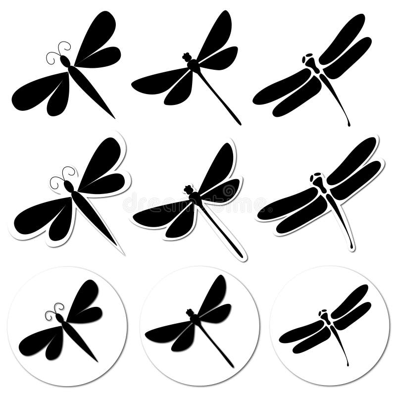 Dragonfly stickers