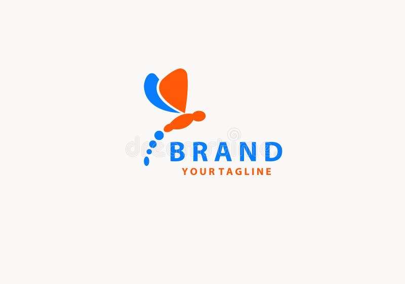Dragonfly с абстрактным символом логотипа цвета бесплатная иллюстрация Dragonfly с абстрактным символом логотипа цвета бесплатная иллюстрация