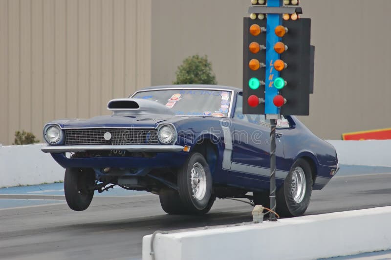 O dragster arranca imagens de stock