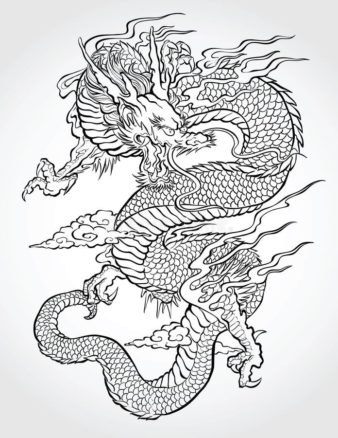 Dragão asiático tradicional