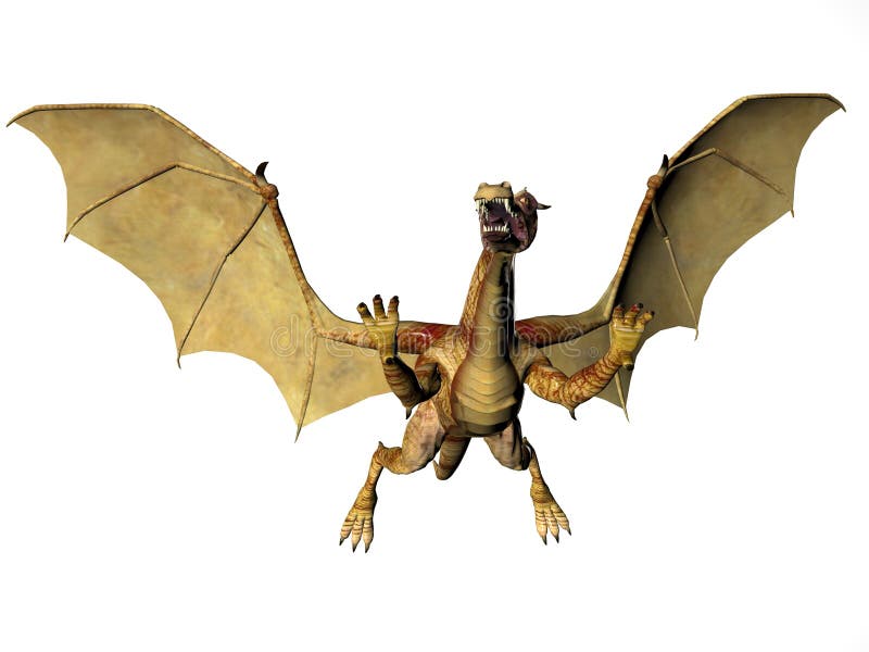 Dragón de oro libre illustration Dragón de oro libre illustration