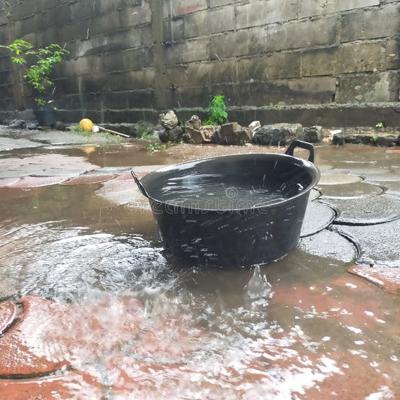 Drain the Rainwater in Front of the House Stock Illustration ...