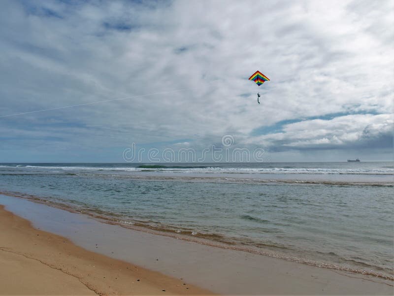 Drakflygning över Cape Hatteras National Seashore royaltyfri bild