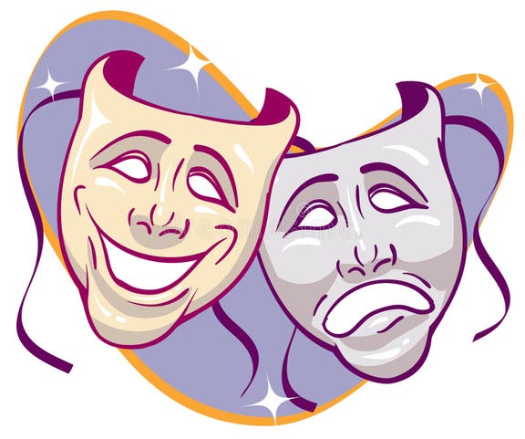 Drama Drawing Masks Stock Illustrations – 303 Drama Drawing Masks Stock ...