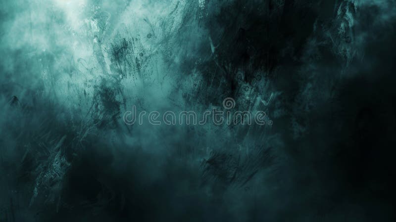 Abstract Dark Teal Grunge Texture Background. Mystic Backdrop stock illustration