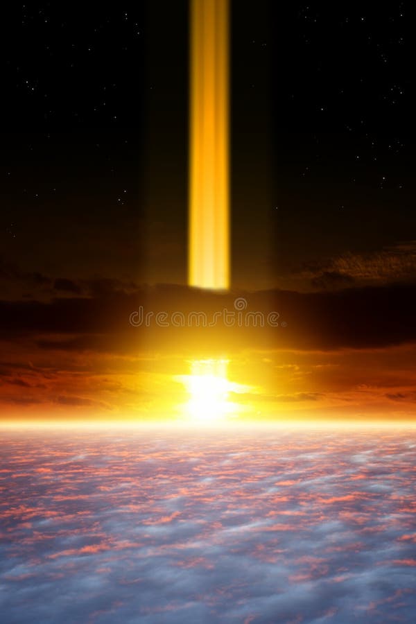 Dramatic apocalyptic background royalty free stock photography