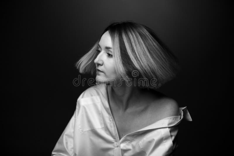 dramatic black white portrait dramatic black white portrait