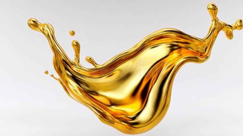 Dramatic Capture of Luxurious Gold Splash Freeze-Frame in Neutral Space with Liquid Motion vector illustration
