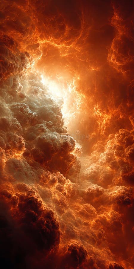 Dramatic Firestorm Background, Showcasing a Vivid Display of Fiery Inferno and Intense Atmosphere vector illustration