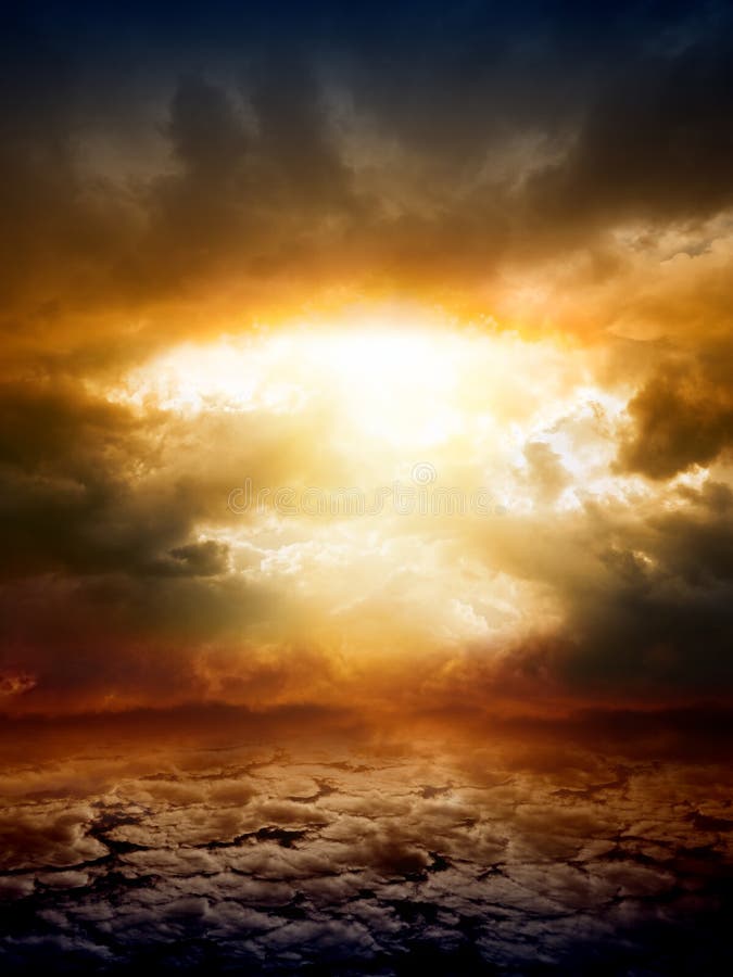 Dramatic nature background stock image