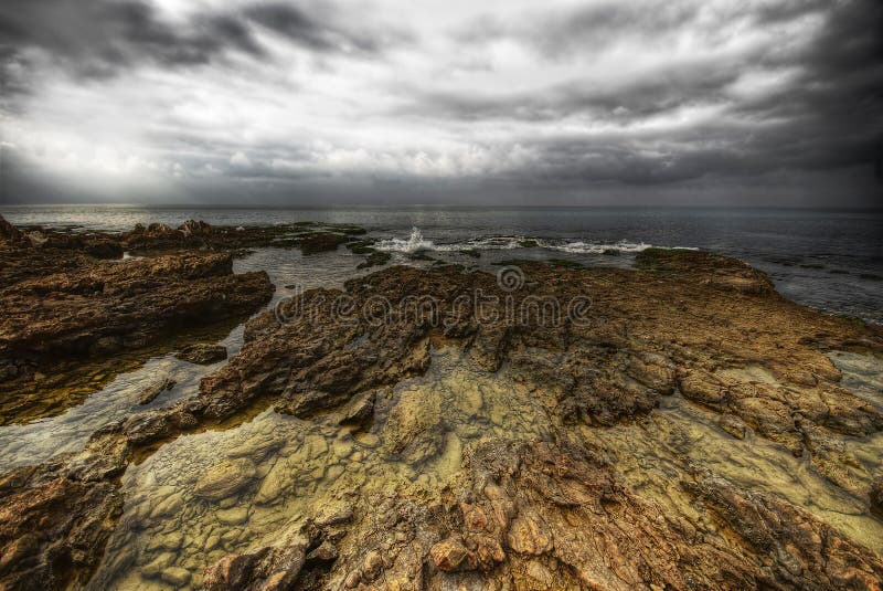 Dramatic ocean coast