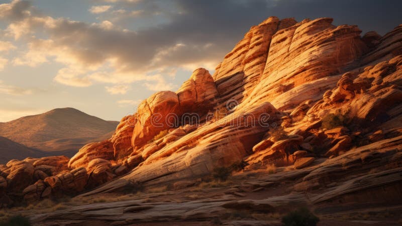 Majestic mountain range in a rugged landscape vector illustration