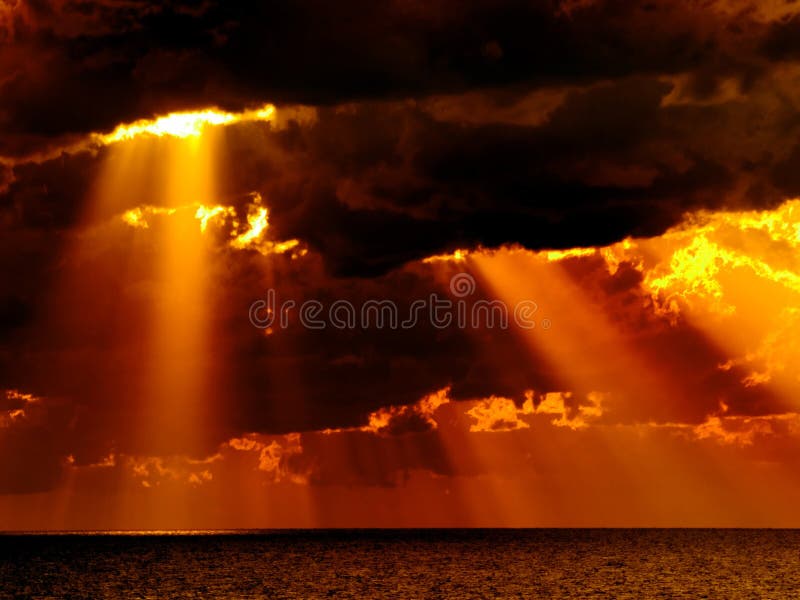 Dramatic Sky Stock Photo Image Of Seascape Bright 14451492