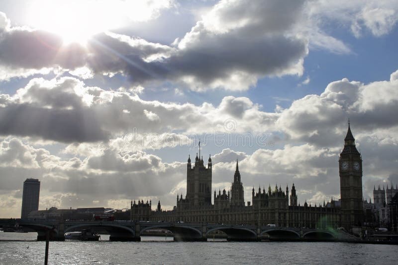 Dramatic sky over Parliament